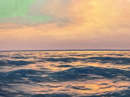 GERMAN NATURALISM SEASCAPE OIL PAINTING BY CARL KENZLER 18721947 - ADDITIONAL PHOTO 2