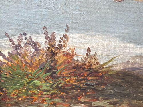 VICTORIAN HUNTING POINTER DOG OIL PAINTING BY COLIN GRAEME ROE - ADDITIONAL PHOTO 15