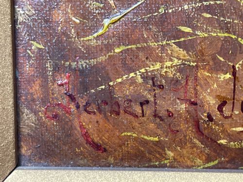 OIL PAINTING DREADNOUGHT BAY HUNTER HORSE BY HERBERT H ST JOHN JONES - ADDITIONAL PHOTO 15