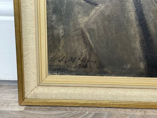OIL PAINTING PORTRAIT OF GLASGOW IRON STEEL MERCHANT BY JOHN MCGHIE - ADDITIONAL PHOTO 6