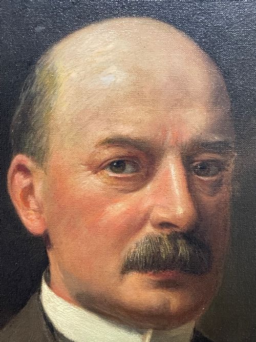 OIL PAINTING PORTRAIT OF GLASGOW IRON STEEL MERCHANT BY JOHN MCGHIE - ADDITIONAL PHOTO 12