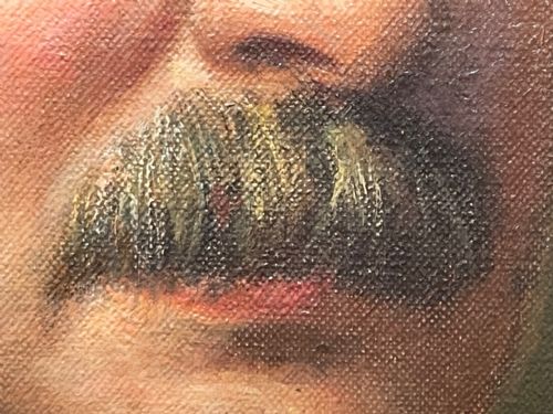 OIL PAINTING PORTRAIT OF GLASGOW IRON STEEL MERCHANT BY JOHN MCGHIE - ADDITIONAL PHOTO 14