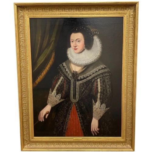 oil painting portrait elizabeth of bohemia circle of godfrey kneller - CATEGORY: ANTIQUE ART - DATED BEFORE 1700