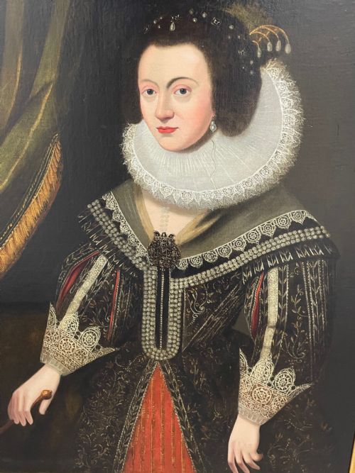 OIL PAINTING PORTRAIT ELIZABETH OF BOHEMIA CIRCLE OF GODFREY KNELLER - ADDITIONAL PHOTO 2