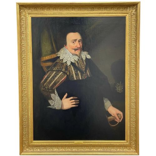 oil painting portrait king james 1st england circle godfrey kneller - CATEGORY: ANTIQUE ART - DATED BEFORE 1700