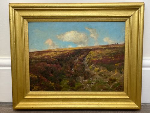 VICTORIAN OIL PAINTING EXMOOR LANDSCAPE BY ARTHUR WARDLE 18601949 - ADDITIONAL PHOTO 1
