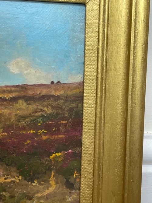VICTORIAN OIL PAINTING EXMOOR LANDSCAPE BY ARTHUR WARDLE 18601949 - ADDITIONAL PHOTO 7