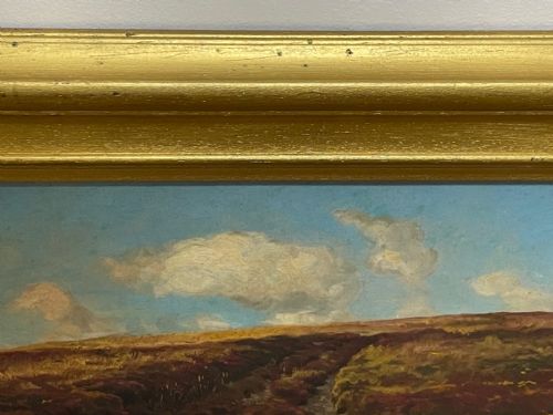 VICTORIAN OIL PAINTING EXMOOR LANDSCAPE BY ARTHUR WARDLE 18601949 - ADDITIONAL PHOTO 9