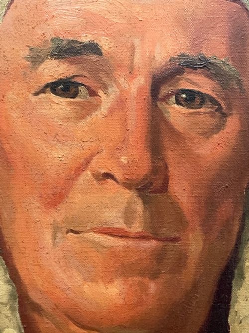 OIL PAINTING BRITISH PORTRAIT OF JUDGE PAUL STORR RED COURT DRESS ROBES - ADDITIONAL PHOTO 13
