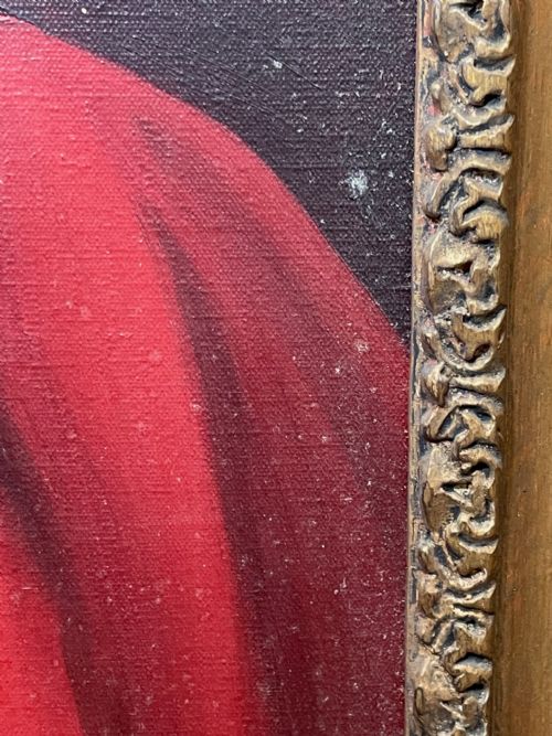 OIL PAINTING BRITISH PORTRAIT OF JUDGE PAUL STORR RED COURT DRESS ROBES - ADDITIONAL PHOTO 17