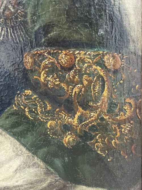 OIL PORTRAIT DUKE ANTHONY ULRICH OF BRUNSWICKLNEBURG WEARING SASH OF THE IMPERIAL ORDER OF ST ANDREW C1740 - ADDITIONAL PHOTO 11