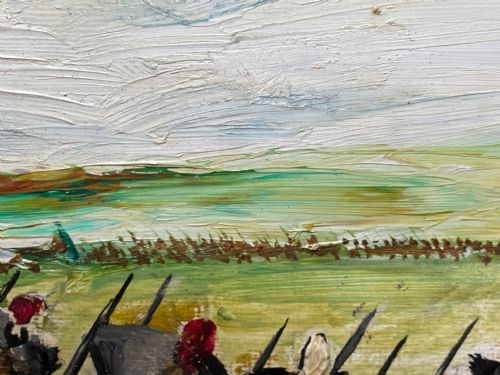BATTLE OF WATERLOO OIL PAINTING RED COATS VS IMPERIAL OLD GUARD - ADDITIONAL PHOTO 26