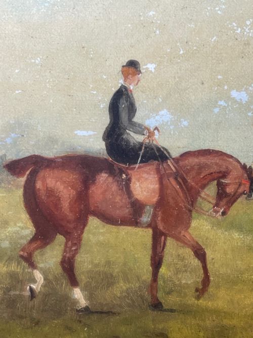 LARGE VICTORIAN HUNTING RED COATS HOUNDS PAINTING BY PHILIP H RIDEOUT - ADDITIONAL PHOTO 18