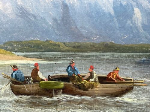 VICTORIAN OIL PAINTING SCOTTISH HIGHLANDS LOCH LOMOND F W BARTHOLOMEW - ADDITIONAL PHOTO 4