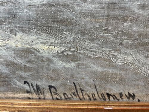 VICTORIAN OIL PAINTING SCOTTISH HIGHLANDS LOCH LOMOND F W BARTHOLOMEW - ADDITIONAL PHOTO 6