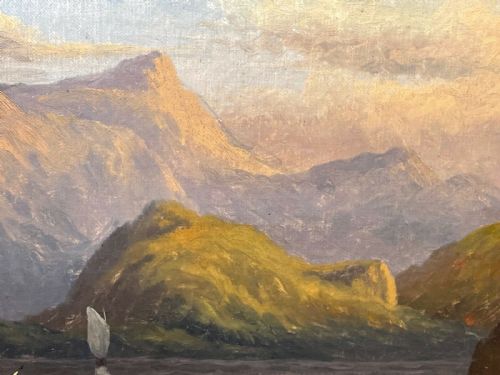 VICTORIAN OIL PAINTING SCOTTISH HIGHLANDS LOCH LOMOND F W BARTHOLOMEW - ADDITIONAL PHOTO 9