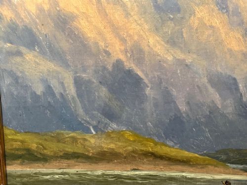 VICTORIAN OIL PAINTING SCOTTISH HIGHLANDS LOCH LOMOND F W BARTHOLOMEW - ADDITIONAL PHOTO 10
