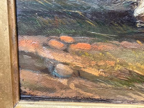 VICTORIAN OIL PAINTING HORSES ON THE ROAD TO CHESTER BY EDWARD LLOYD - ADDITIONAL PHOTO 25