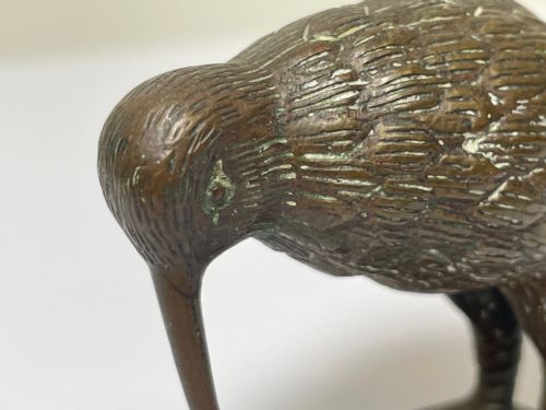 SMALL ANTIQUE AUSTRIAN BRONZE KIWI BIRD SCULPTURE - ADDITIONAL PHOTO 4