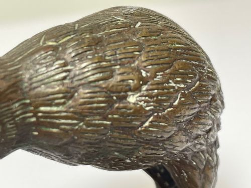 SMALL ANTIQUE AUSTRIAN BRONZE KIWI BIRD SCULPTURE - ADDITIONAL PHOTO 5