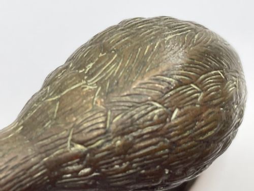 SMALL ANTIQUE AUSTRIAN BRONZE KIWI BIRD SCULPTURE - ADDITIONAL PHOTO 9