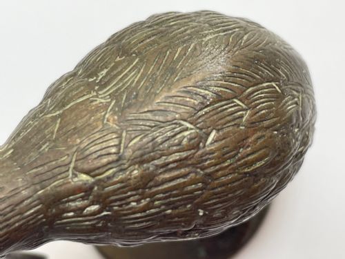 SMALL ANTIQUE AUSTRIAN BRONZE KIWI BIRD SCULPTURE - ADDITIONAL PHOTO 10