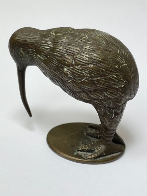 SMALL ANTIQUE AUSTRIAN BRONZE KIWI BIRD SCULPTURE - ADDITIONAL PHOTO 12