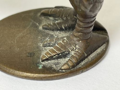 SMALL ANTIQUE AUSTRIAN BRONZE KIWI BIRD SCULPTURE - ADDITIONAL PHOTO 13