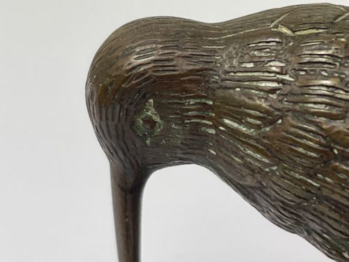 SMALL ANTIQUE AUSTRIAN BRONZE KIWI BIRD SCULPTURE - ADDITIONAL PHOTO 15