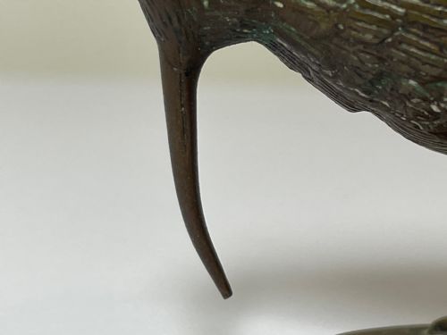 SMALL ANTIQUE AUSTRIAN BRONZE KIWI BIRD SCULPTURE - ADDITIONAL PHOTO 19