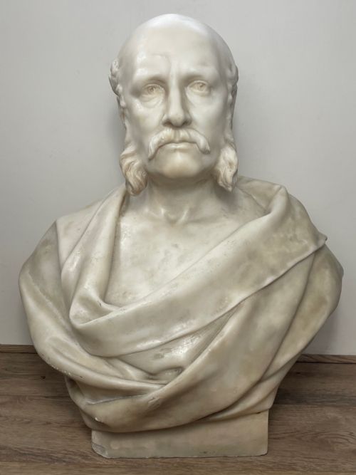 MARBLE BUST JAMES ROBERT CREIGHTON MAYOR BY LONJOSEPH CHAVALLIAUD - ADDITIONAL PHOTO 1