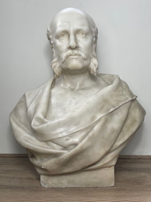 MARBLE BUST JAMES ROBERT CREIGHTON MAYOR BY LONJOSEPH CHAVALLIAUD - ADDITIONAL PHOTO 2