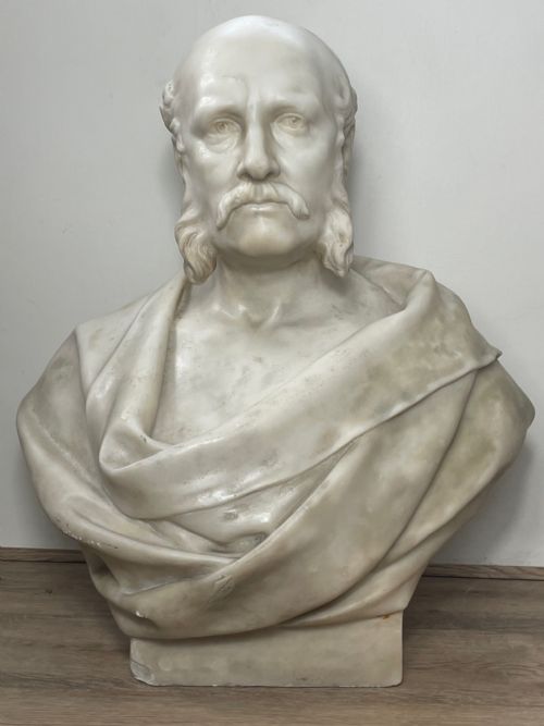 MARBLE BUST JAMES ROBERT CREIGHTON MAYOR BY LONJOSEPH CHAVALLIAUD - ADDITIONAL PHOTO 3