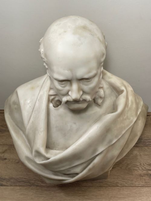 MARBLE BUST JAMES ROBERT CREIGHTON MAYOR BY LONJOSEPH CHAVALLIAUD - ADDITIONAL PHOTO 12