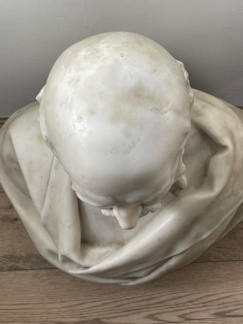 MARBLE BUST JAMES ROBERT CREIGHTON MAYOR BY LONJOSEPH CHAVALLIAUD - ADDITIONAL PHOTO 14