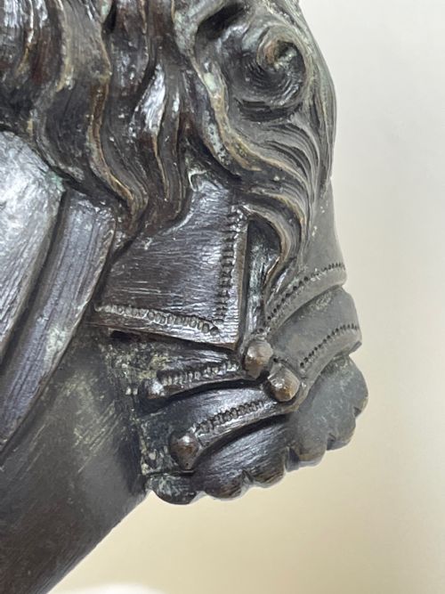 FRENCH 19TH CENTURY ANTIQUE BRONZE BUST OF LOUIS XIV - ADDITIONAL PHOTO 25