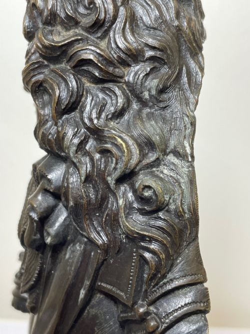 FRENCH 19TH CENTURY ANTIQUE BRONZE BUST OF LOUIS XIV - ADDITIONAL PHOTO 29