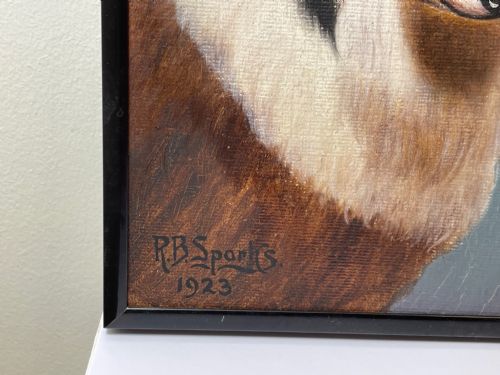 OIL PAINTING ROUGH COLLIE DOGS FOLLOWER OF BENEDICT ANGELL HYLAND - ADDITIONAL PHOTO 10