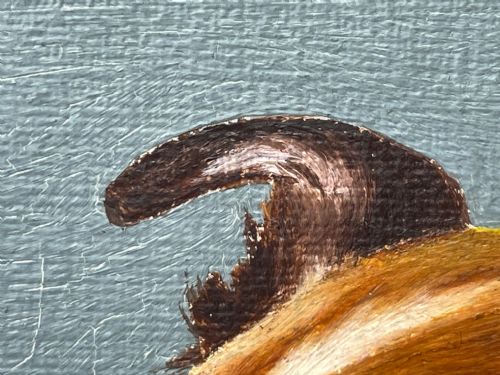 OIL PAINTING ROUGH COLLIE DOGS FOLLOWER OF BENEDICT ANGELL HYLAND - ADDITIONAL PHOTO 21
