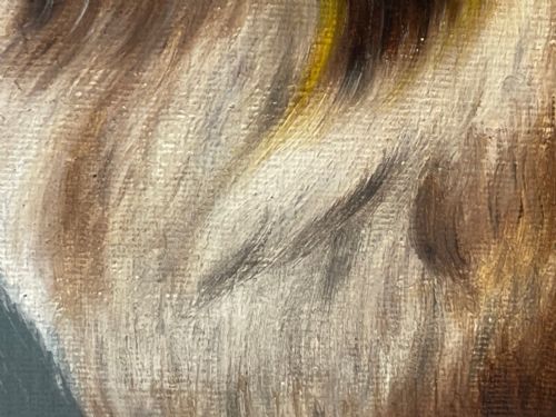 OIL PAINTING ROUGH COLLIE DOGS FOLLOWER OF BENEDICT ANGELL HYLAND - ADDITIONAL PHOTO 23