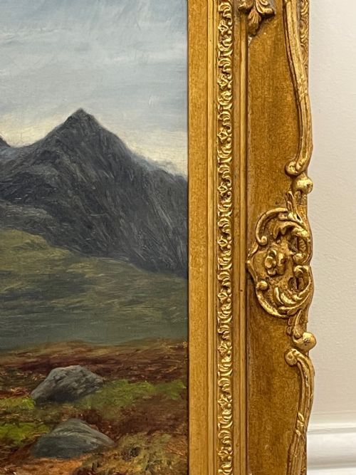 OIL PAINTING HIGHLANDS SGRR NAN GILLEAN SKYE BY WILLIAM BEATTIE BROWN - ADDITIONAL PHOTO 2