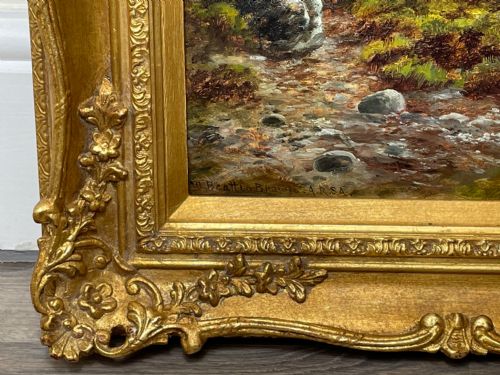 OIL PAINTING HIGHLANDS SGRR NAN GILLEAN SKYE BY WILLIAM BEATTIE BROWN - ADDITIONAL PHOTO 12