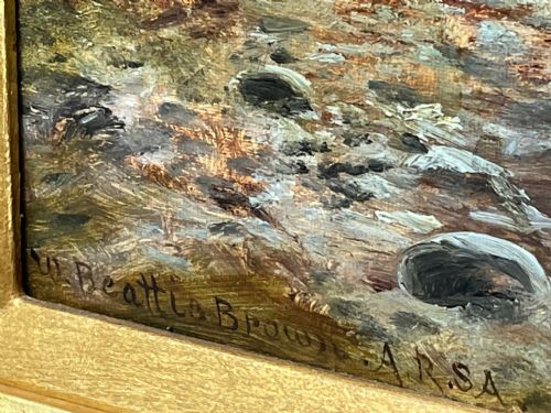 OIL PAINTING HIGHLANDS SGRR NAN GILLEAN SKYE BY WILLIAM BEATTIE BROWN - ADDITIONAL PHOTO 14