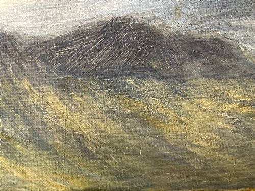 OIL PAINTING HIGHLANDS SGRR NAN GILLEAN SKYE BY WILLIAM BEATTIE BROWN - ADDITIONAL PHOTO 23