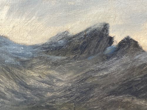 OIL PAINTING HIGHLANDS SGRR NAN GILLEAN SKYE BY WILLIAM BEATTIE BROWN - ADDITIONAL PHOTO 28