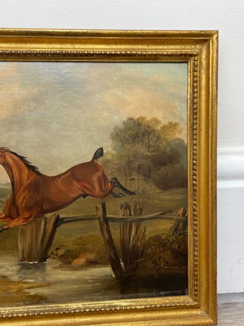 PAIR PAINTINGS GREY BAY HORSES LIBERTY INDUSTRY FRANCIS CALCRAFT TURNER - ADDITIONAL PHOTO 3