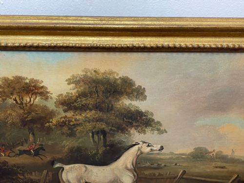 PAIR PAINTINGS GREY BAY HORSES LIBERTY INDUSTRY FRANCIS CALCRAFT TURNER - ADDITIONAL PHOTO 8