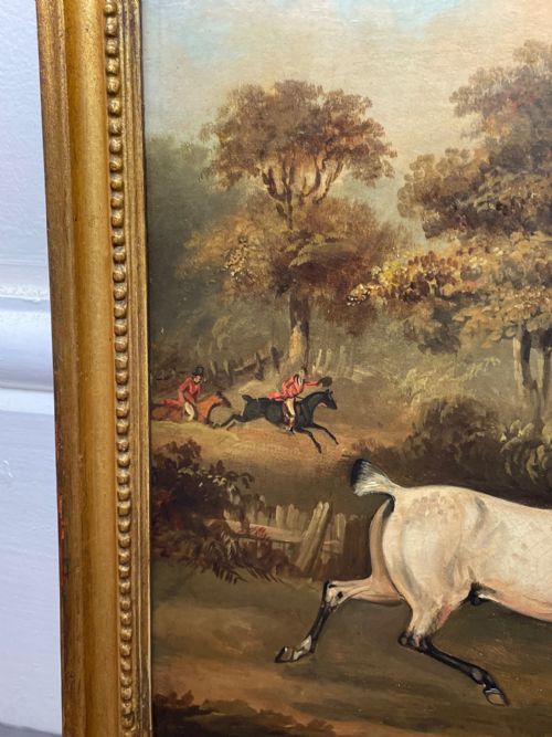 PAIR PAINTINGS GREY BAY HORSES LIBERTY INDUSTRY FRANCIS CALCRAFT TURNER - ADDITIONAL PHOTO 10