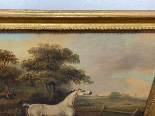 PAIR PAINTINGS GREY BAY HORSES LIBERTY INDUSTRY FRANCIS CALCRAFT TURNER - ADDITIONAL PHOTO 13