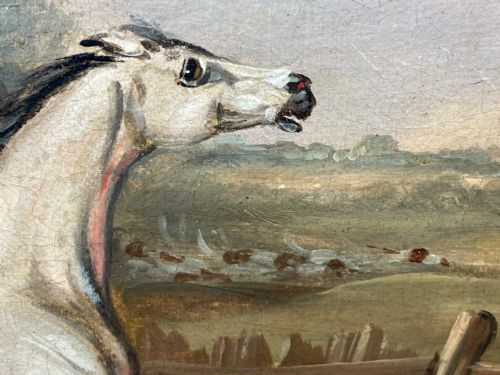 PAIR PAINTINGS GREY BAY HORSES LIBERTY INDUSTRY FRANCIS CALCRAFT TURNER - ADDITIONAL PHOTO 25